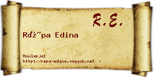 Répa Edina névjegykártya